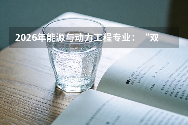 2026年能源与动力工程专业：&ldquo;双碳&rdquo;战略下的能源人才