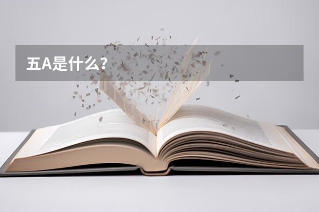 五A是什么？