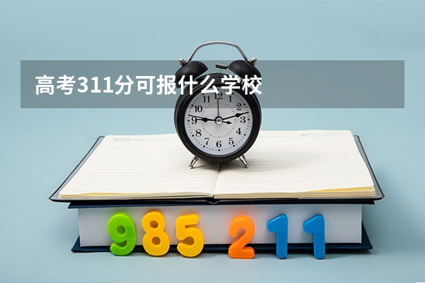 高考311分可报什么学校