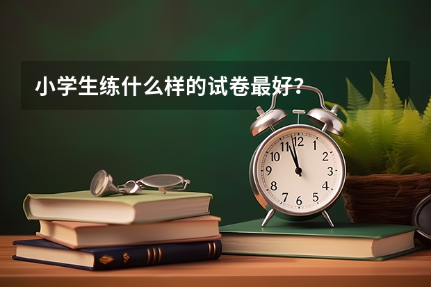小学生练什么样的试卷最好？
