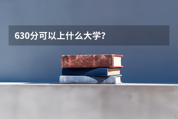 630分可以上什么大学？