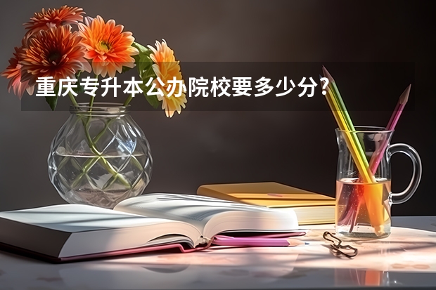 重庆专升本公办院校要多少分?