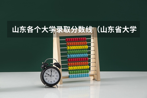 山东各个大学录取分数线（山东省大学排名一览表及分数线）