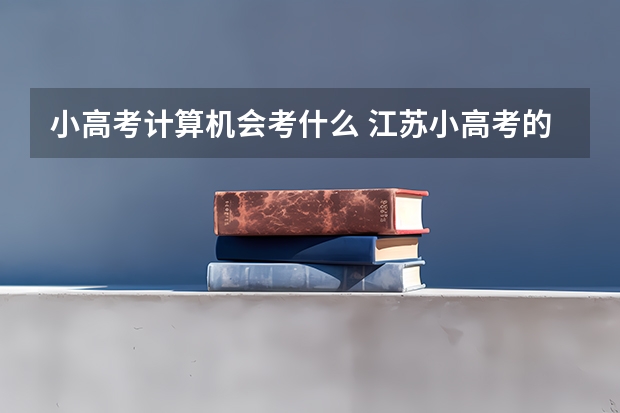 小高考计算机会考什么 江苏小高考的疑问