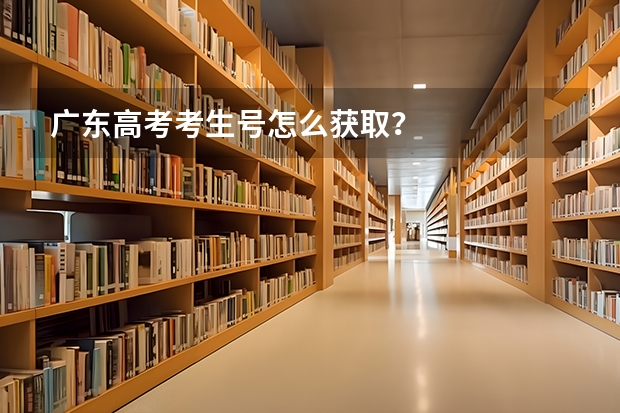 广东高考考生号怎么获取？