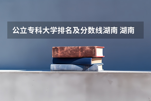 公立专科大学排名及分数线湖南 湖南省专科学校录取分数线排名