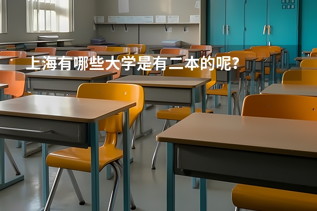 上海有哪些大学是有二本的呢？
